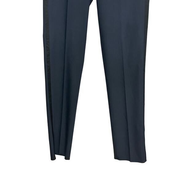 Nordstrom Rack Pants Flat Front Trim Fit Multiple Pockets Navy Blue Mens 30 NWOT - Picture 4 of 9